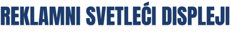 Reklamni svetleći displeji